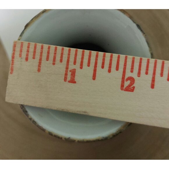 Vintage 1994 Enesco Patricia Reach Floral Ceramic Vase 6" Tall Multicolor - Picture 7 of 9